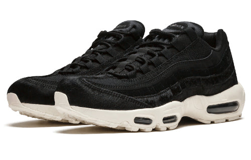 Womens Air Max 95 LX 'Black' Black/Black-Dark Grey-Sail AA1103-001 sneakmarks