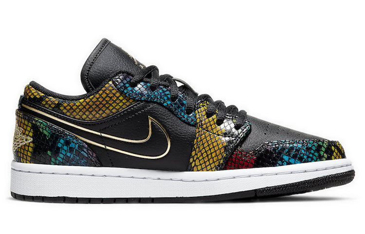 Womens WMNS Air Jordan 1 Low Multicolor Snakeskin CW5580-001