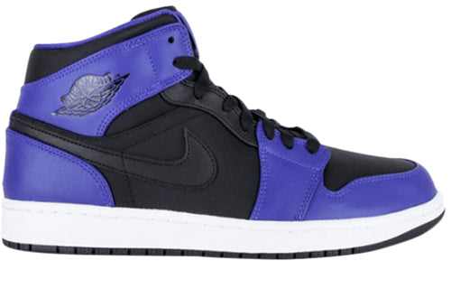 Air Jordan 1 Mid Black Purple 554724-019