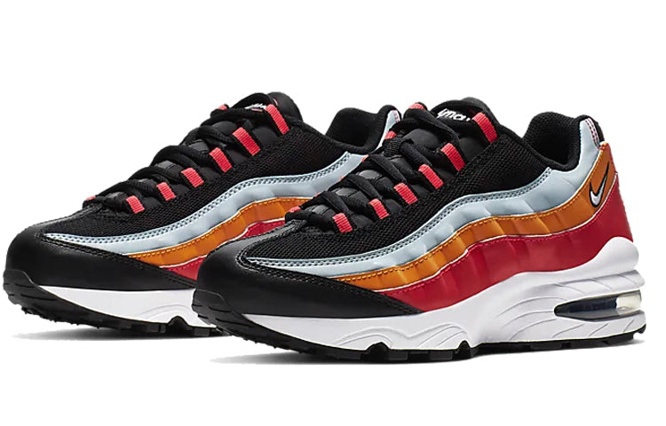 Nike Air Max 95 GS 'Ocean Cube' Black/White/Ocean Cube/Kumquat 905348-031 sneakmarks