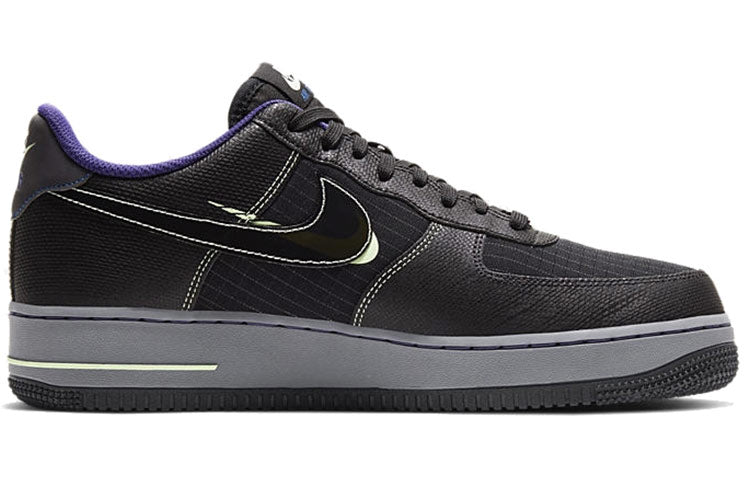 Nike Air Force 1 Low 'Future Swoosh' Black/Cool Grey/Vapor Green/Racer Blue CT1621-001 KICKSOVER