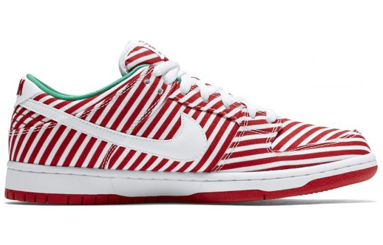 Nike SB Skateboard Dunk Low 'Candy Cane' Challenge Red/Stadium Green-White 313170-613