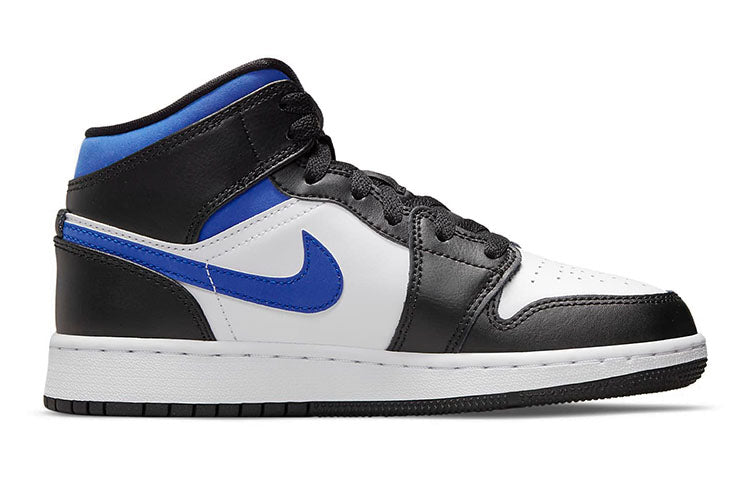 Air Jordan 1 Mid "White Royal" (GS) White Black Racer Blue (GS) 554725-140