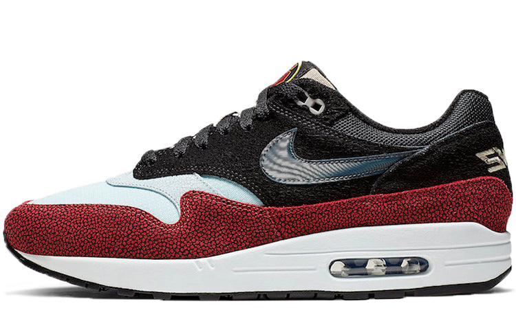 Nike De'Aaron Fox x Air Max 1 'Swipa' Black/Cinder Orange/Photo Blue/Moon Particle/Desert Ore CJ9746-001 KICKSOVER