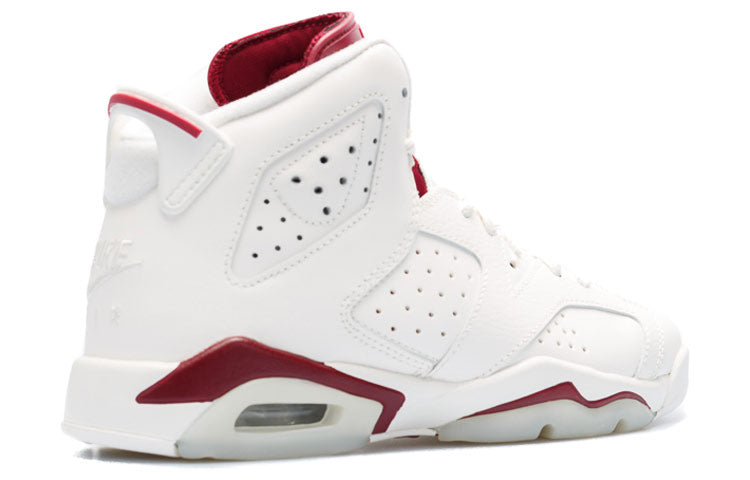 Air Jordan 6 Retro OG'Maroon' 2015 BG Off White/New Maroon 836342-115