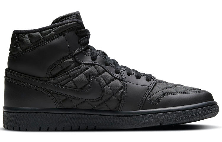 Air Jordan 1 Mid SE 'Black Quilted' Black/Black/White DB6078-001