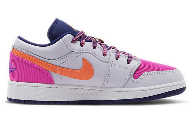 Air Jordan 1 Low'Fire Pink Hyper Crimson' GS Barely Grape/Fire Pink/Regency Purple/Hyper Crimson 554723-502