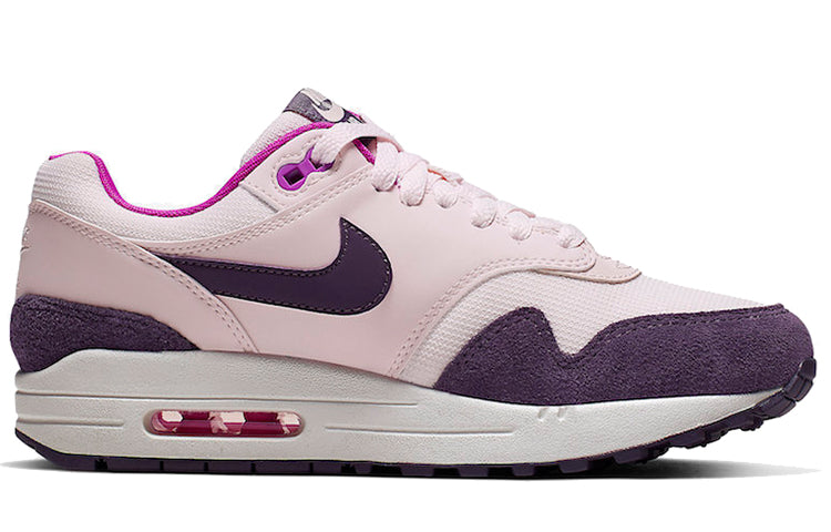 Nike Womens Air Max 1 'Grand Purple' Light Soft Pink/Grand Purple/Hyper Violet/Summit White 319986-610 KICKSOVER