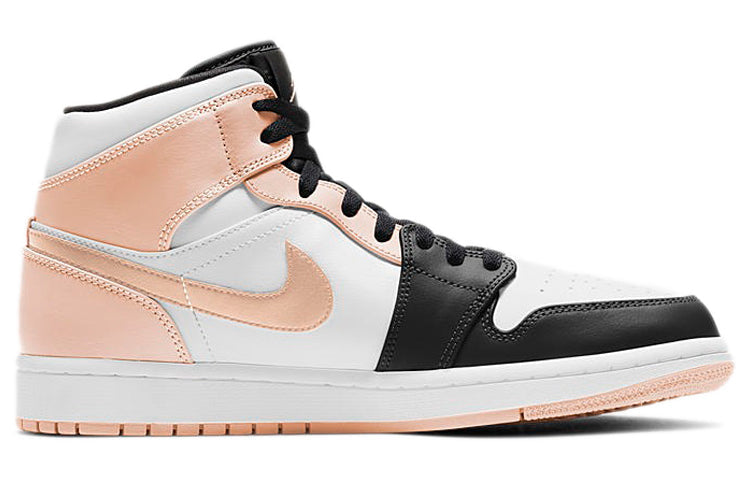 Air Jordan 1 Mid Crimson Tint Arctic Orange Black Toe 554724-133