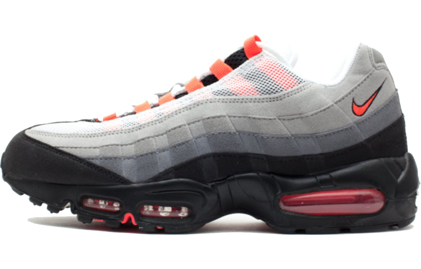 Nike Air Max 95 'Solar Red' White/Solar Red-Neutral Grey-Medium Grey 609048-106 sneakmarks