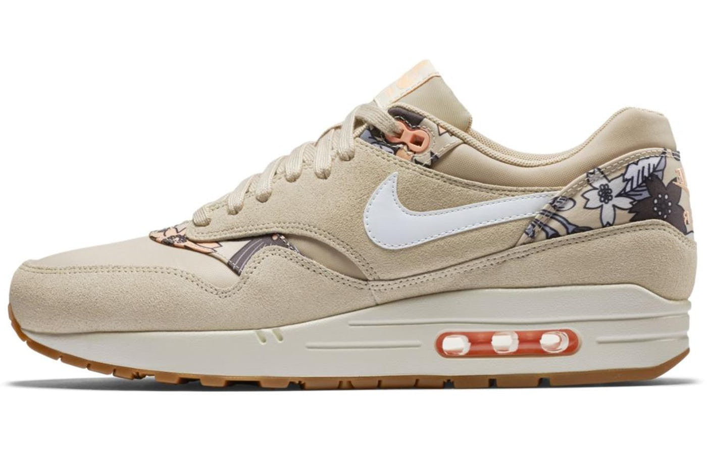 Womens Air Max 1 'Aloha Print' Rattan/Sail/Rattan/Sunset Glow 528898-200 KICKSOVER