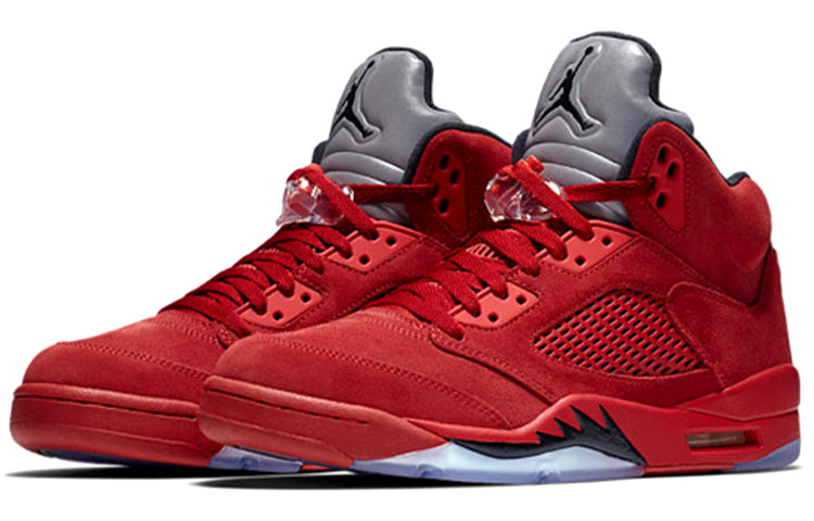 Air Jordan 5 Retro Flight Suit - Red Suede 136027-602