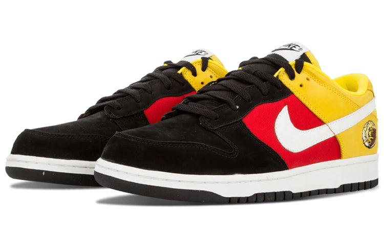 Nike Dunk Low Black/Wht-Chrm Yellow-Sprt Red 304714-014