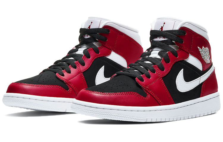 Womens WMNS Air Jordan 1 Mid Gym Red Black BQ6472-601