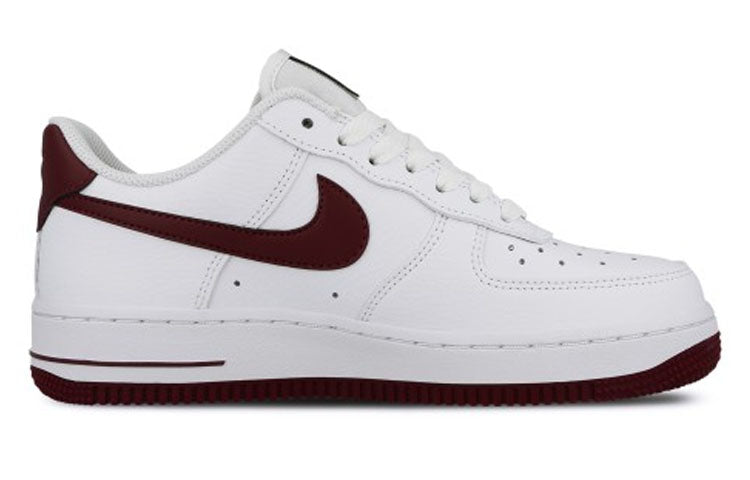 Nike Womens Air Force 1 Low '07 'Bordeaux' White/Bordeaux AH0287-105 KICKSOVER