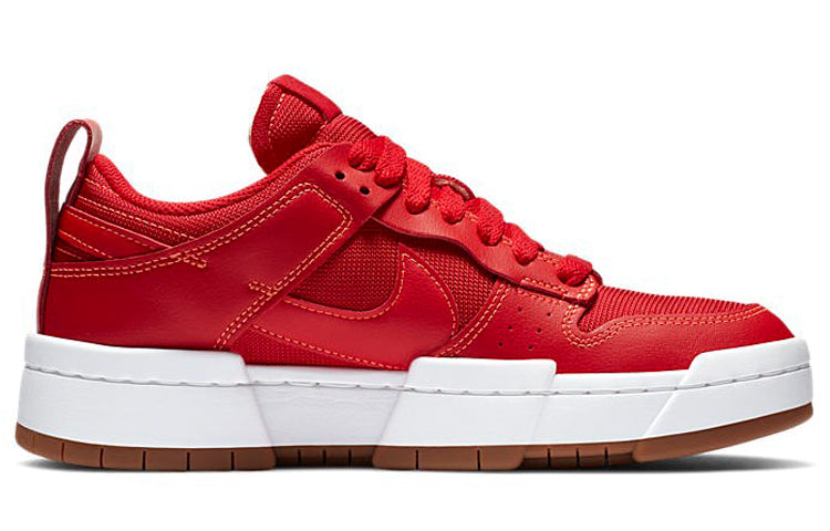 Nike Womens WMNS Dunk Low Disrupt 'Red Gum' Summit White/Gym Red CK6654-600