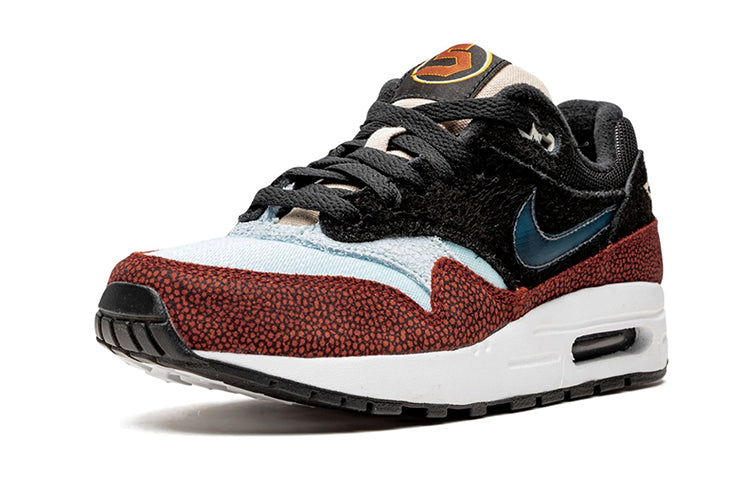 Nike De'Aaron Fox x Air Max 1 GS 'Swipa' Black/Cinder Orange/Photo Blue/Moon Particle/Desert Ore CJ9888-001 KICKSOVER