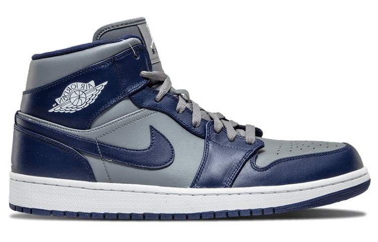 Air Jordan 1 Mid Cool Grey Midnight Navy 554724-006