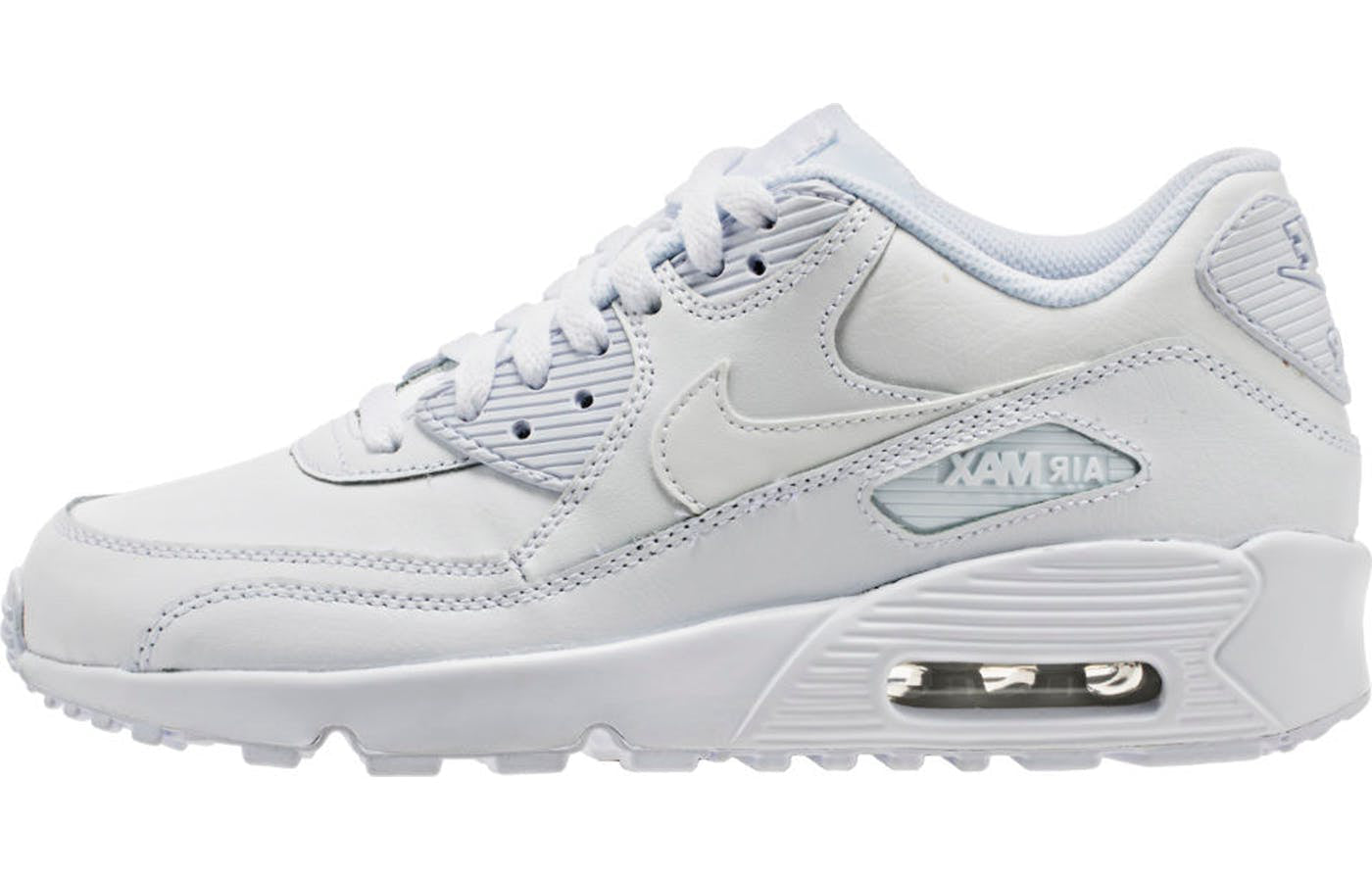 Nike Air Max 90 Leather GS White 833412-100 KICKSOVER