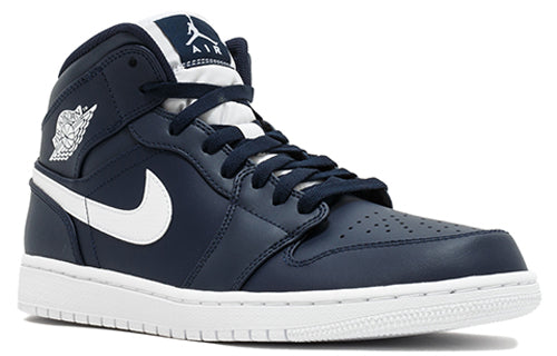 Air Jordan 1 Mid Obsidian White 554724-402