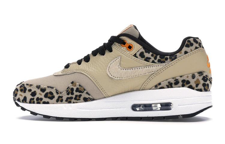 Nike Womens Air Max 1 Premium 'Leopard' Desert Ore/Orange Peel/Black BV1977-200 KICKSOVER