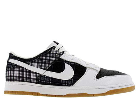 Nike Dunk Low Plaid White Black (W) 308608-101