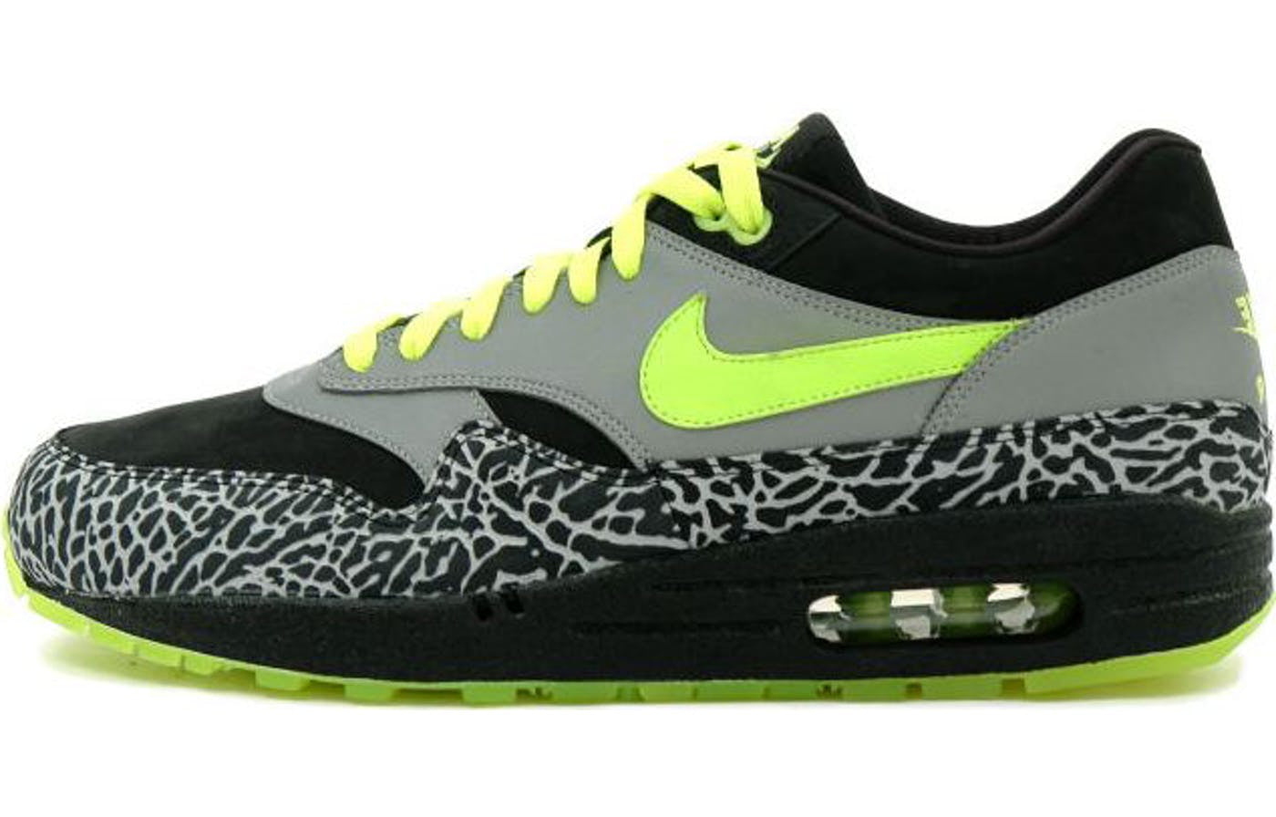 Nike DJ Clark Kent x Air Max 1 Premium '112 Pack' Black/Neon Yellow/Metallic Silver 330159-071 KICKSOVER