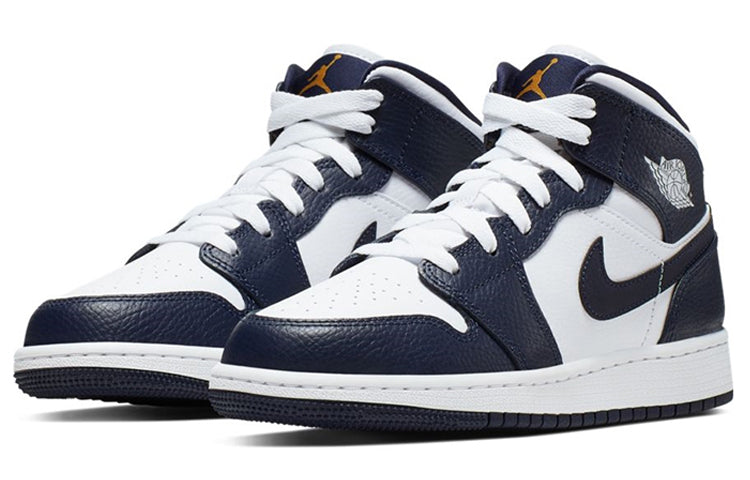 Air Jordan 1 Mid GS White Obsidian 554725-174