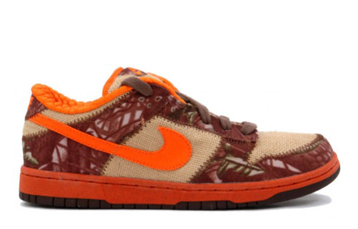 Nike Dunk Low Pro SB Skateboard 'Hunter Reese Forbes' Natural Burlap/Orange Blaze 304292-281 sneakmarks