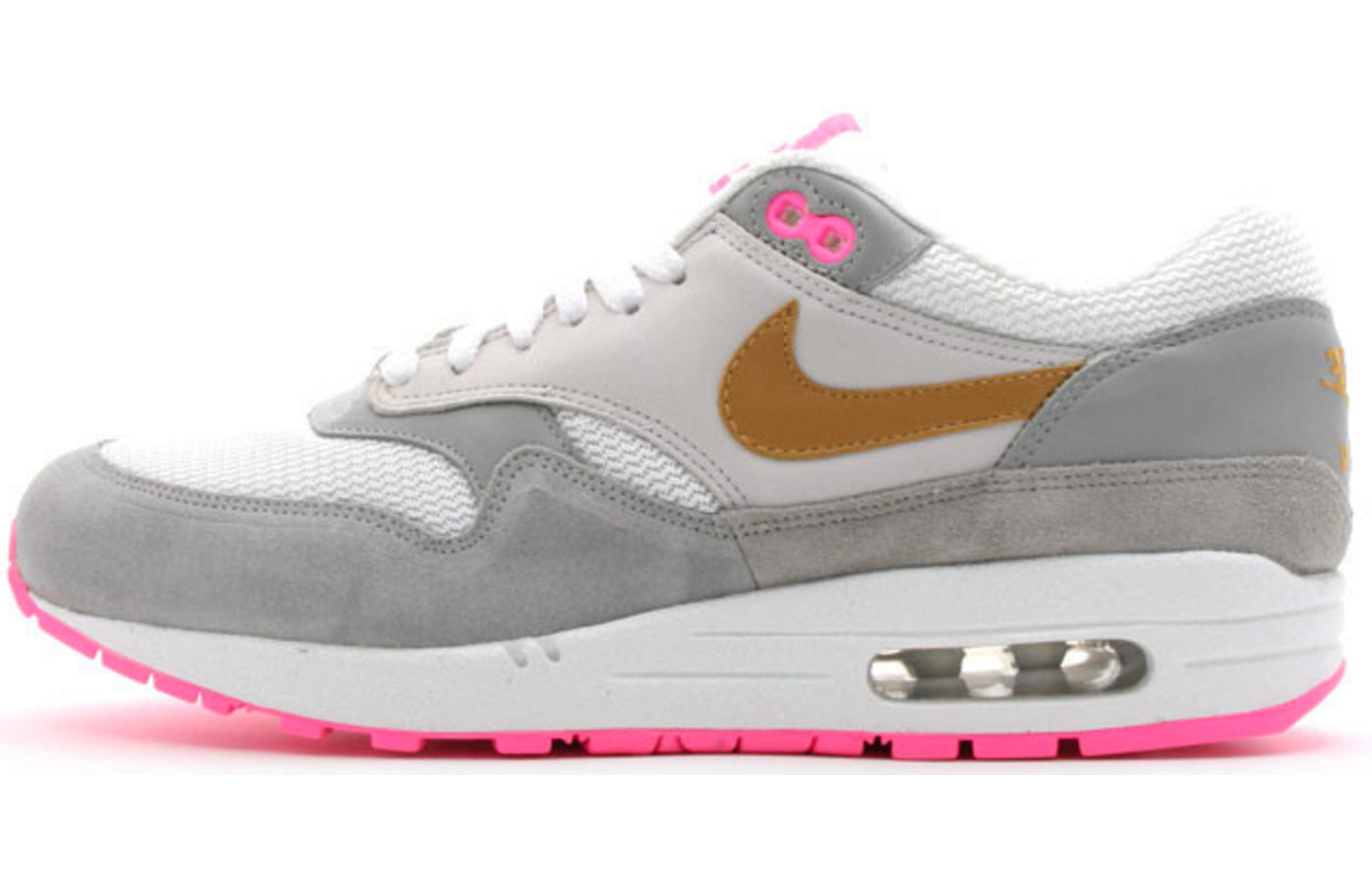 Nike Air Max 1 'Flamingo' White/Wheat/Neutral Grey/Medium Grey 307133-171 KICKSOVER