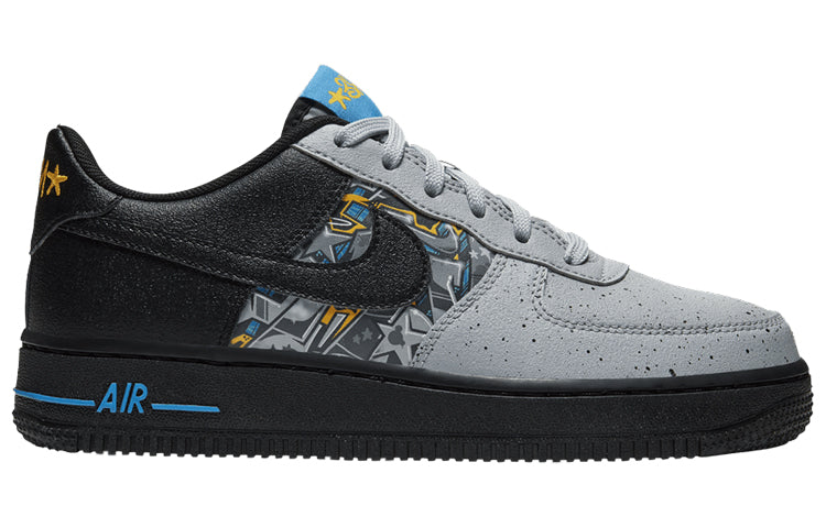 Nike Air Force 1 Low LV8 GS 'Graffiti Graphics' Black/Wolf Grey/Blue Hero/Black CQ4217-001 KICKSOVER