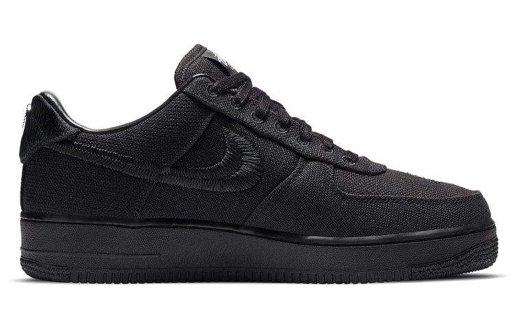 Nike Stussy x Air Force 1 Low 'Triple Black' Black/Black/Black CZ9084-001 KICKSOVER