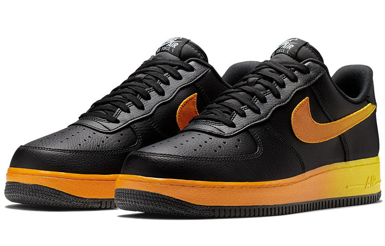 Air Force 1 Low '07 LV8 'Black Orange Peel' Black/Orange Peel-Opti Yellow CJ0524-001 KICKSOVER