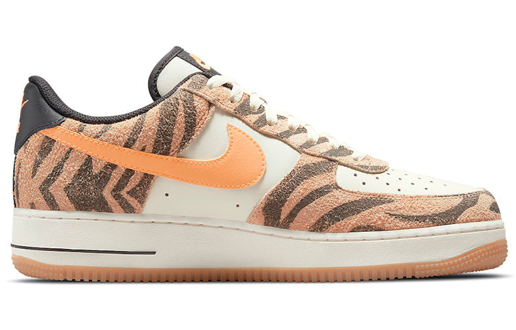 Nike Air Force 1 Low Premium 'Daktari Stripes' Coconut Milk/Atomic Orange/Fuel Orange DJ6192-100 KICKSOVER