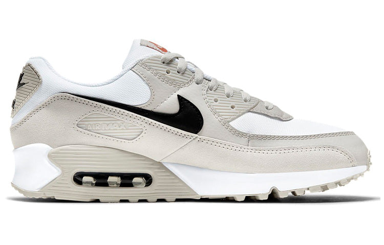 Nike Air Max 90 'Light Bone' White/Black/Light Bone/Team Orange DH4103-100 KICKSOVER