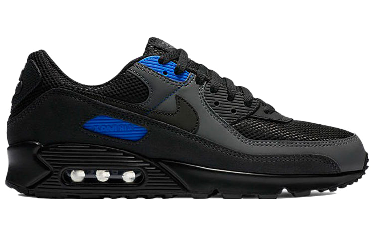 Nike Air Max 90 'Black Hyper Royal' Black/Dark Smoke Grey/Iron Grey/Black DA1505-001 KICKSOVER