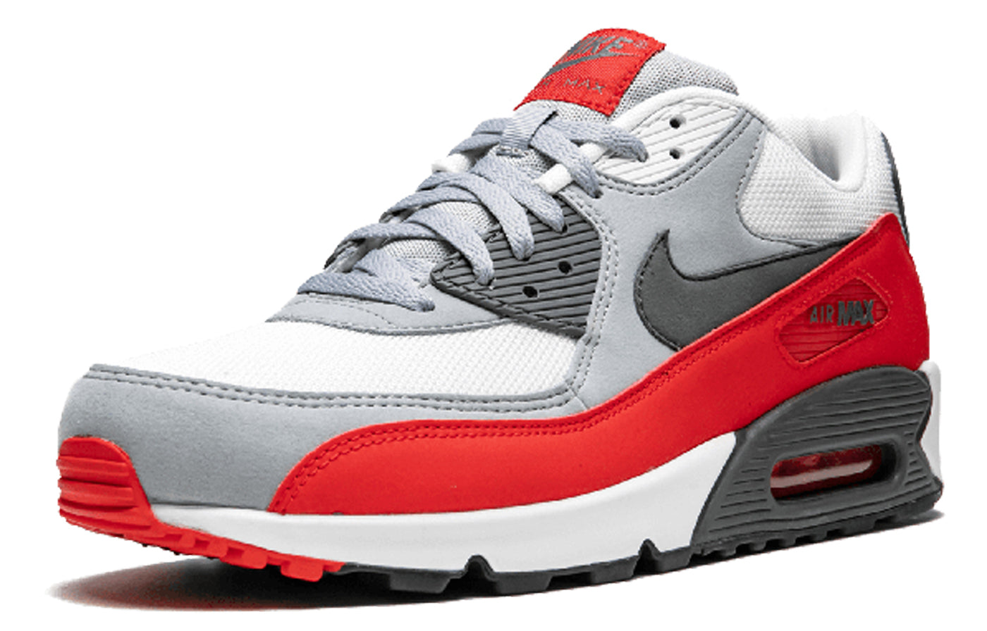 Nike Air Max 90 Essential Wolf Grey Challenge Red 537384-039