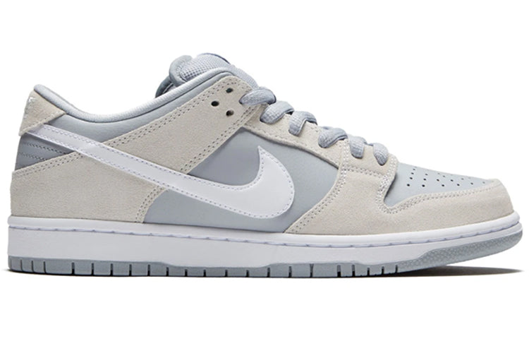Nike SB Skateboard Zoom Dunk Low PRO WOLF GREY/SUMMIT White-CLEAR 854866-011