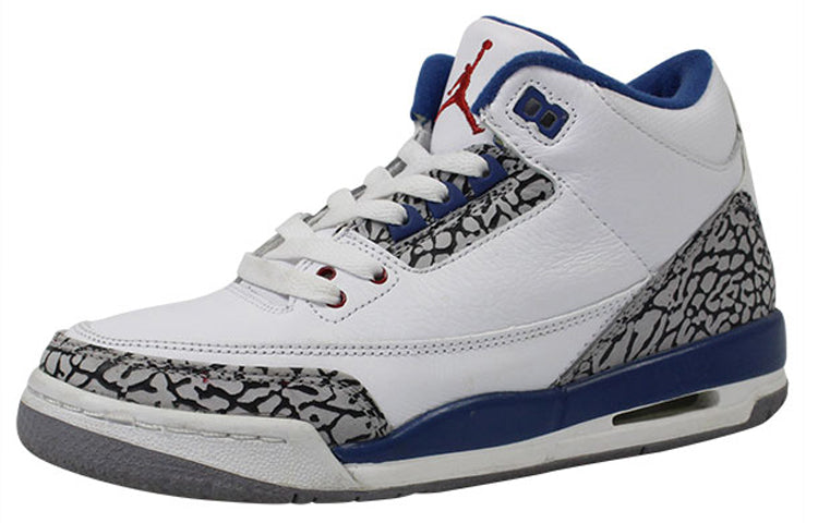 Air Jordan 3 Retro'True Blue' 2011 GS White/True Blue 398614-104