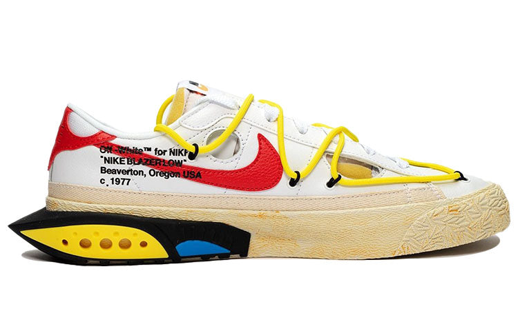 Nike Blazer Low x OFF-WHITE White University Red DH7863-100 sneakmarks