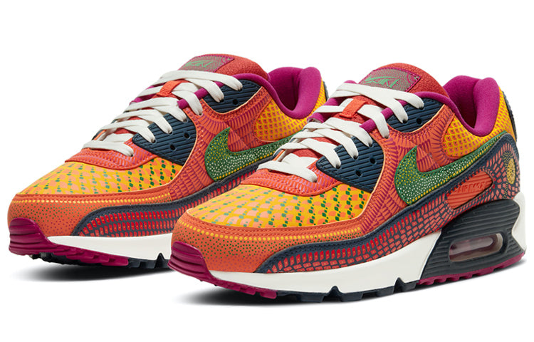 Nike Air Max 90 'Dia de los Muertos' Deep Ocean/Sail/University Gold/Cactus Flower DC5154-458 KICKSOVER