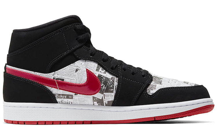 Air Jordan 1 Mid SE Newspaper Air Times 852542-061