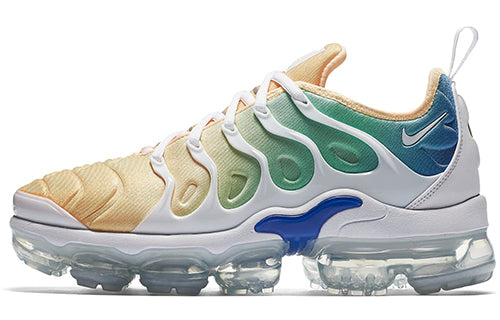 Womens Air VaporMax Plus Rainbow White/White-Total Crimson-Light Menta-Light Racer Blue AO4550-100 KICKSOVER