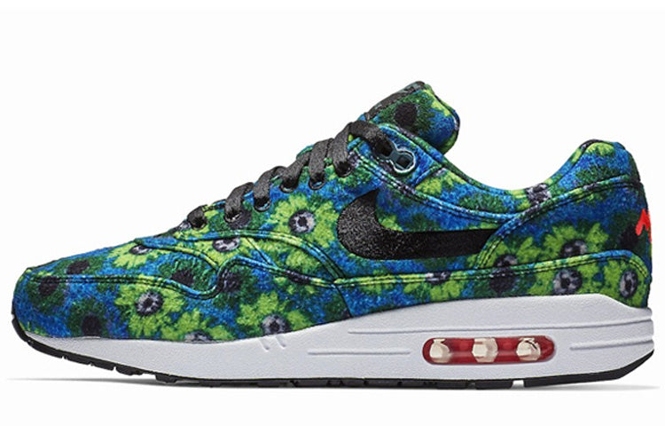 Nike Air Max 1 Premium SE 'Floral Mowabb' Oil Grey/Oil Grey/Volt/Cargo Khaki 858876-002 KICKSOVER