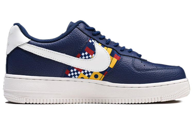 Nike Air Force 1 Low '07 LV8 GS 'Nautical' Midnight Navy/White/Yellow/Red AR5583-400 KICKSOVER