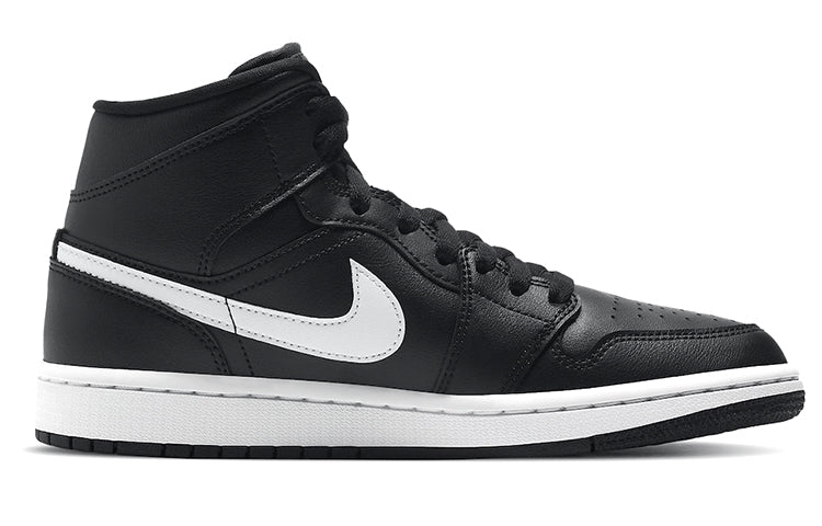 Womens WMNS Air Jordan 1 Mid 'Black White' Black/White BQ6472-011