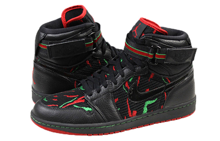 Air Jordan 1 High Strap 'A Tribe Called Quest' Black/Varsity Red-Clssc Green 342132-062