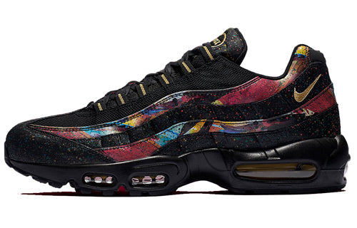 Nike Air Max 95 'Caribana' Black/Metallic Gold-Cobalt Blaze AT6142-001 sneakmarks