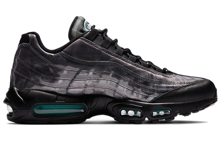 Nike Air Max 95 'Black Aurora Green' Black/Black/Aurora Green/Smoke Grey DA7735-001 sneakmarks