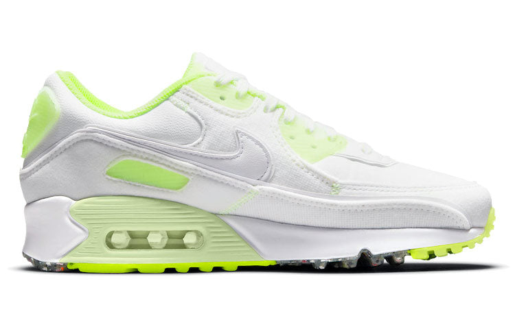 Nike Womens Air Max 90 'Exeter Edition' White/Barely Volt/Volt/White DH0133-100 KICKSOVER